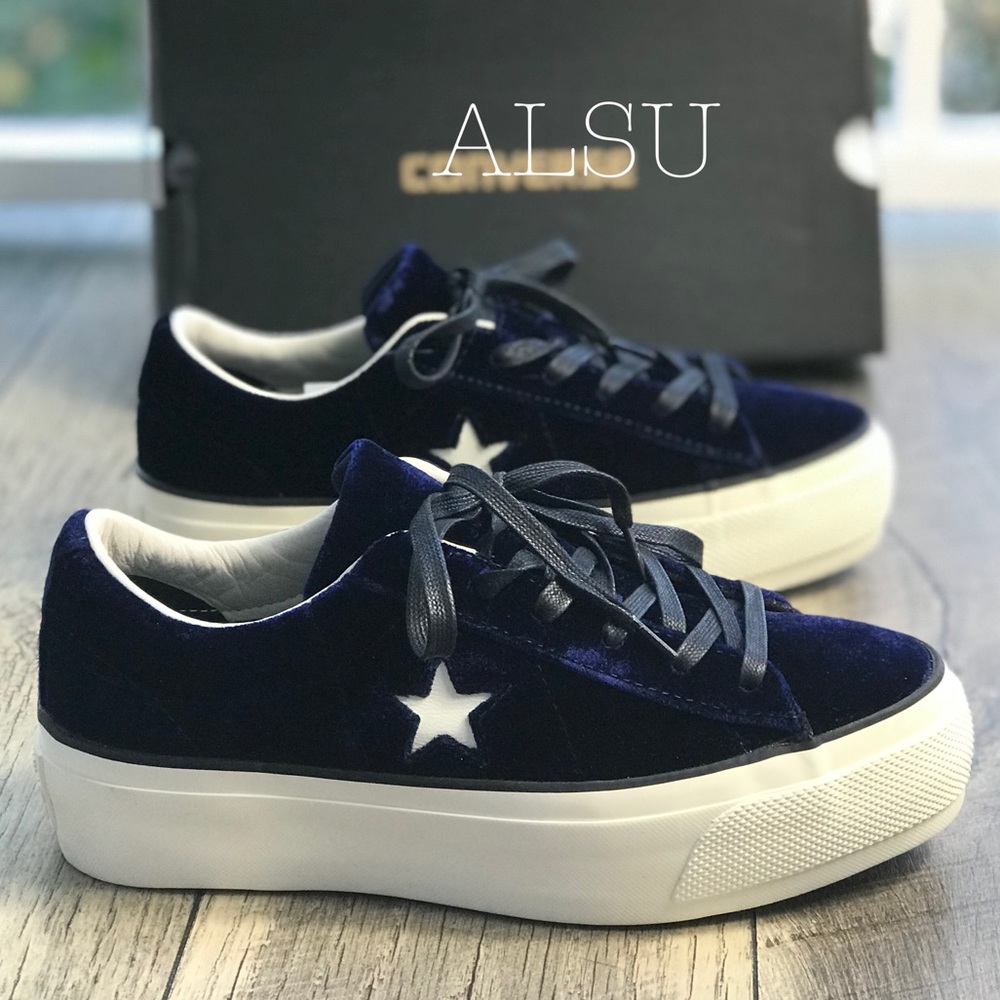 NWT Converse One Star ⭐️ Platform OX Eclipse BlueW - Picture 3 of 7